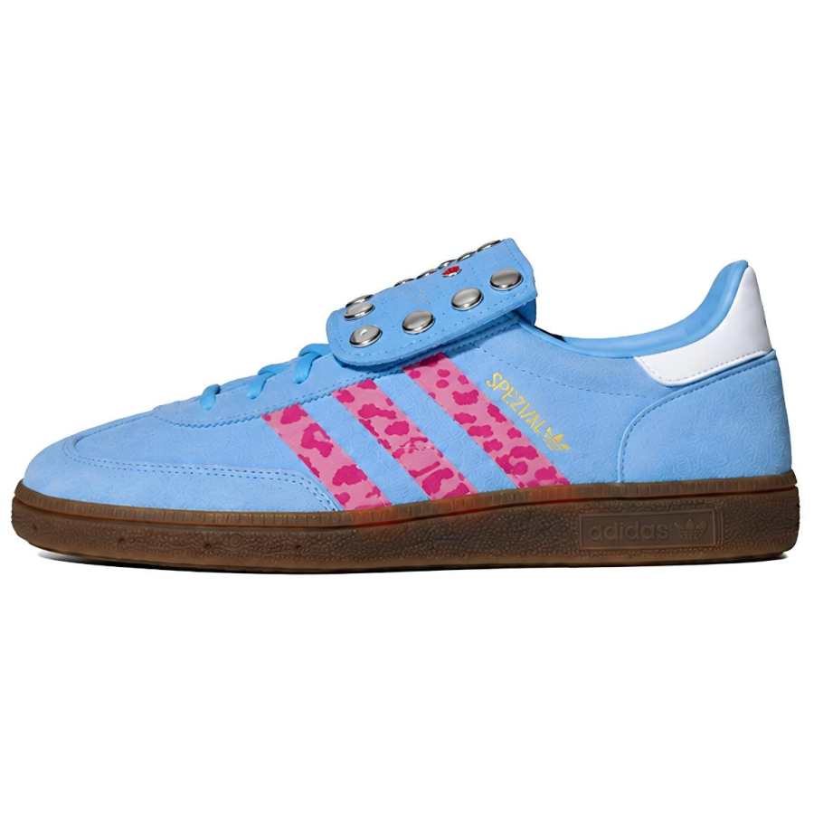 Adidas Originals HANDBALL SPEZIAL Skateboard Shoes Women's Low Top Blue/Pink