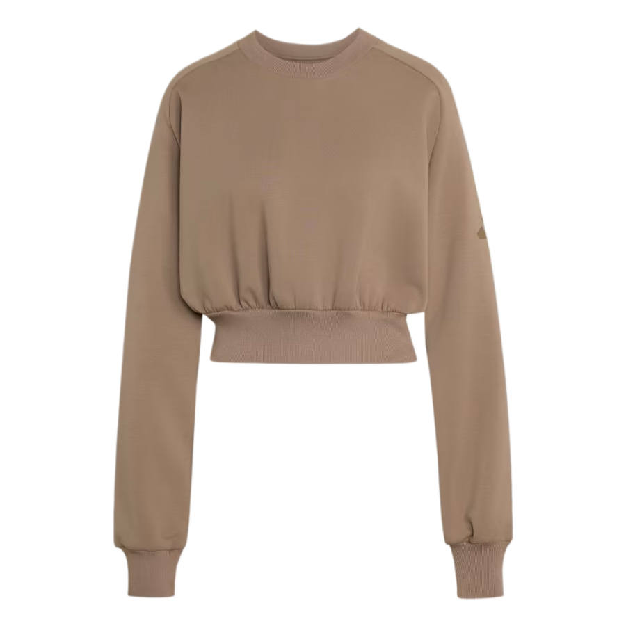Adidas Adidas Sportswear Sweatshirts Women's Khaki Six Crew Neck Moderate