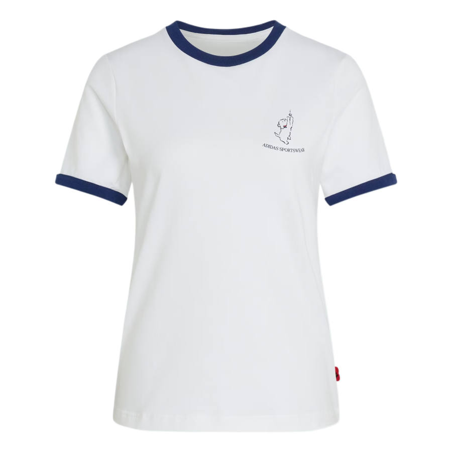 Adidas Adidas Sportswear T Shirts Women's White Crew Neck Moderate