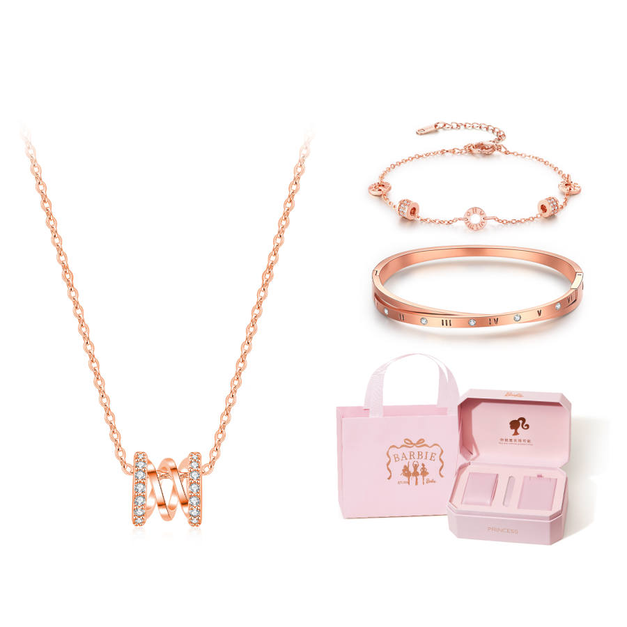 Barbie Crystal Necklaces Women's