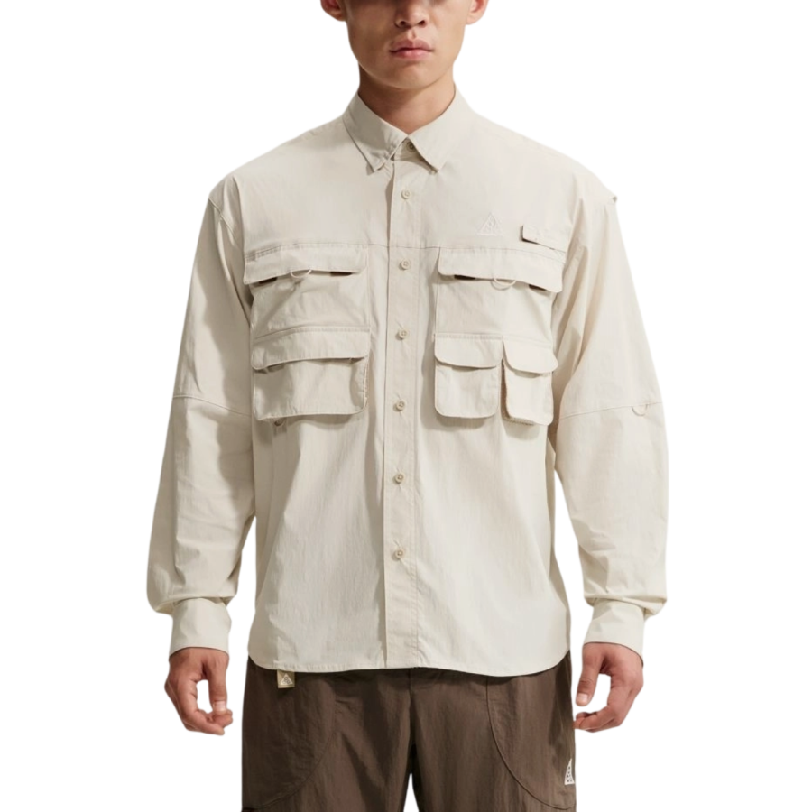 Nike Nike ACG Shirts Unisex Light Rosewood Umber/Butter II/Peak White Lapel Moderate