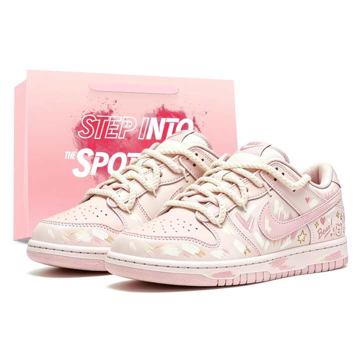Nike Nike Dunk Skateboard Shoes Unisex Low Top Pink