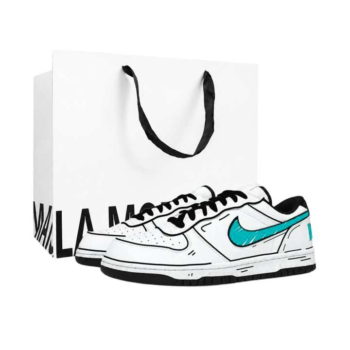 Nike Nike Big Skateboard Shoes Unisex Low Top Cyan