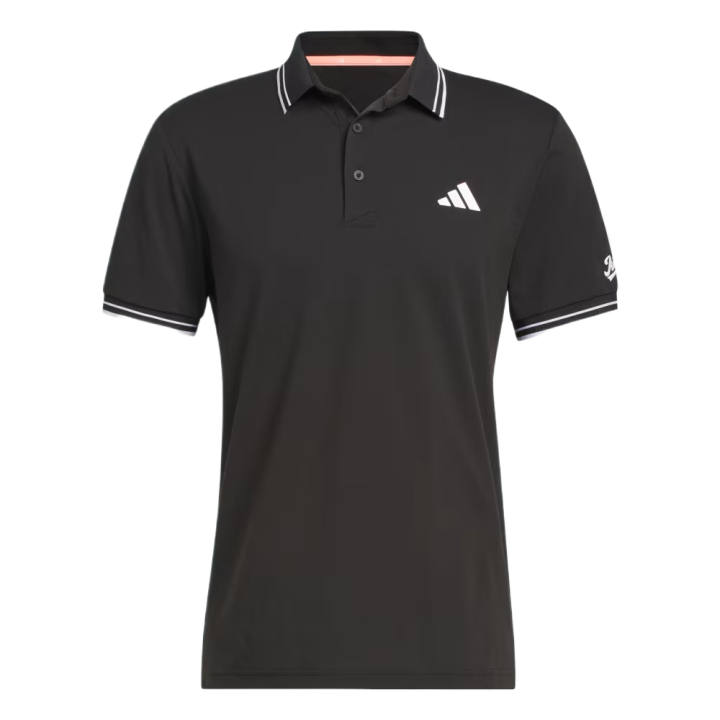 Adidas Adidas Golf Clothing Men's Black Polo Collar Moderate