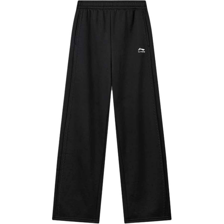 Li-Ning Li Ning Sports Life Collection Casual Pants Women's Black Moderate Straight Fit Pants
