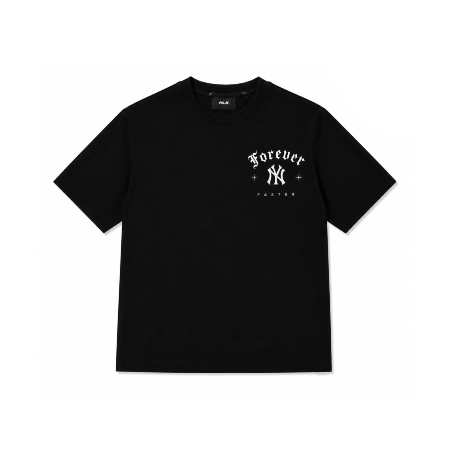 MLB MLB T Shirts Unisex Black Crew Neck Moderate Straight Fit