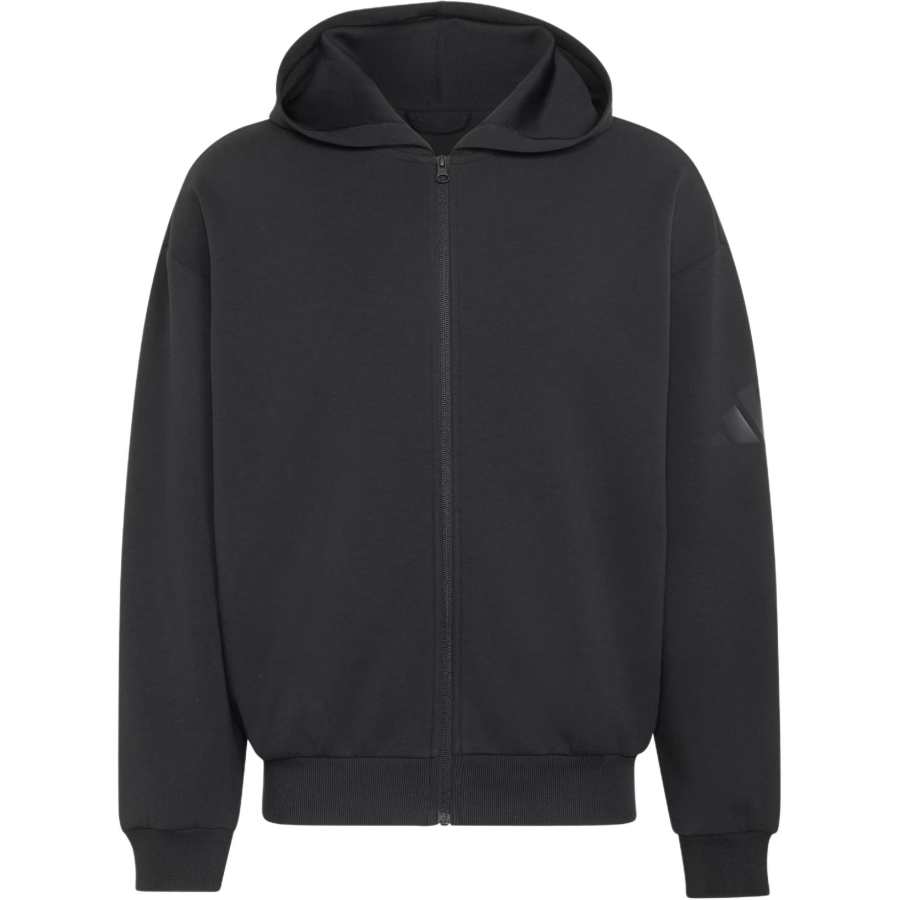 Adidas Adidas Sweatshirts Men's Black Hooded Non Detachable Moderate