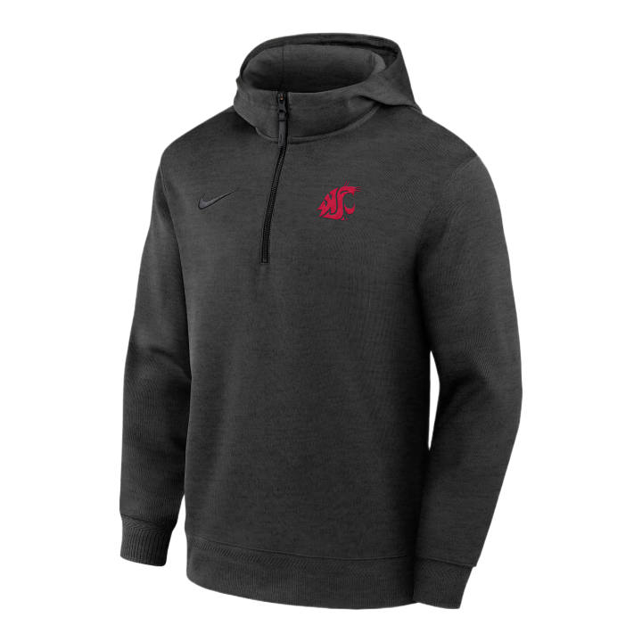 Nike Nike College Sweatshirts Men's Black Hooded Non Detachable Moderate