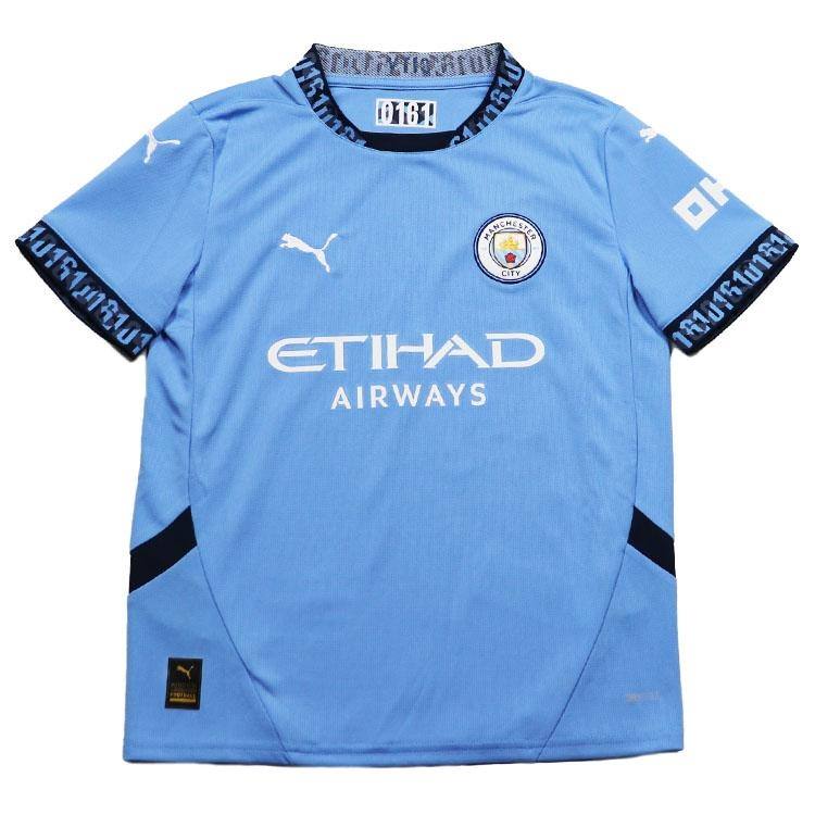 PUMA Manchester City Football Club T Shirt Blue Teenagers