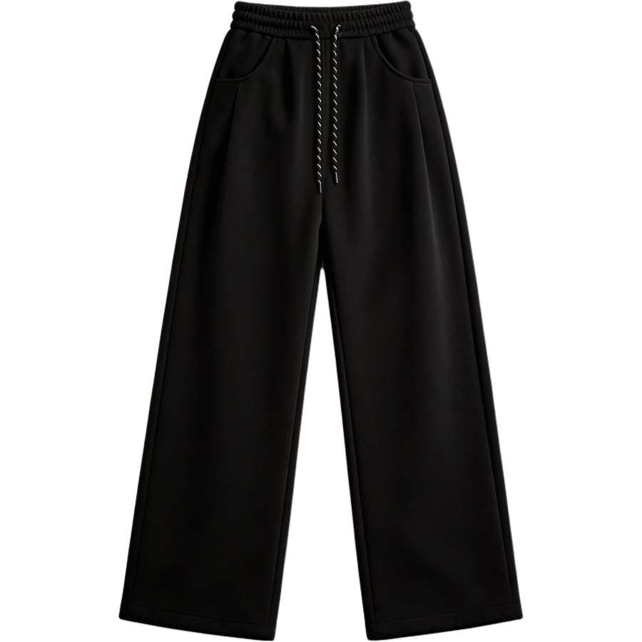 BALENO Casual Pants Women's Thickened And Fleece Lined Straight Fit Pants