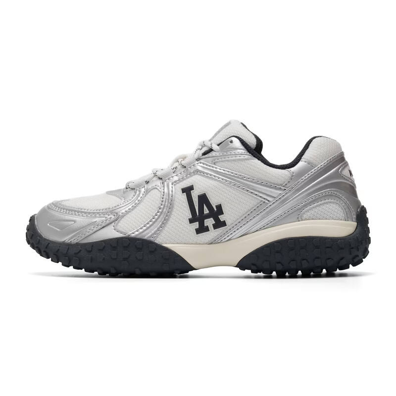 MLB MLB Los Angeles Dodgers Gommino Loafers Unisex Low Top Silver