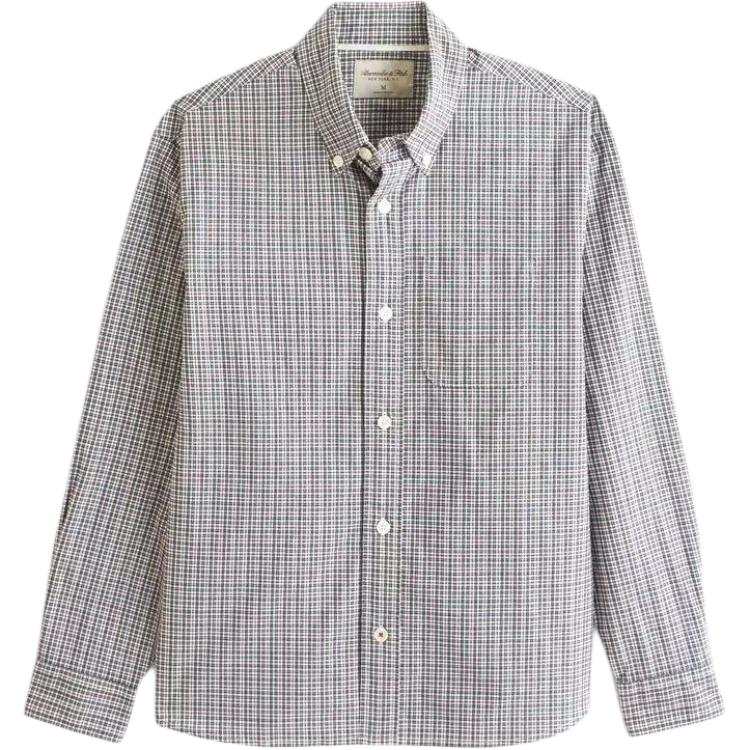 Abercrombie&Fitch Shirts Men's Gray Lapel Moderate Other