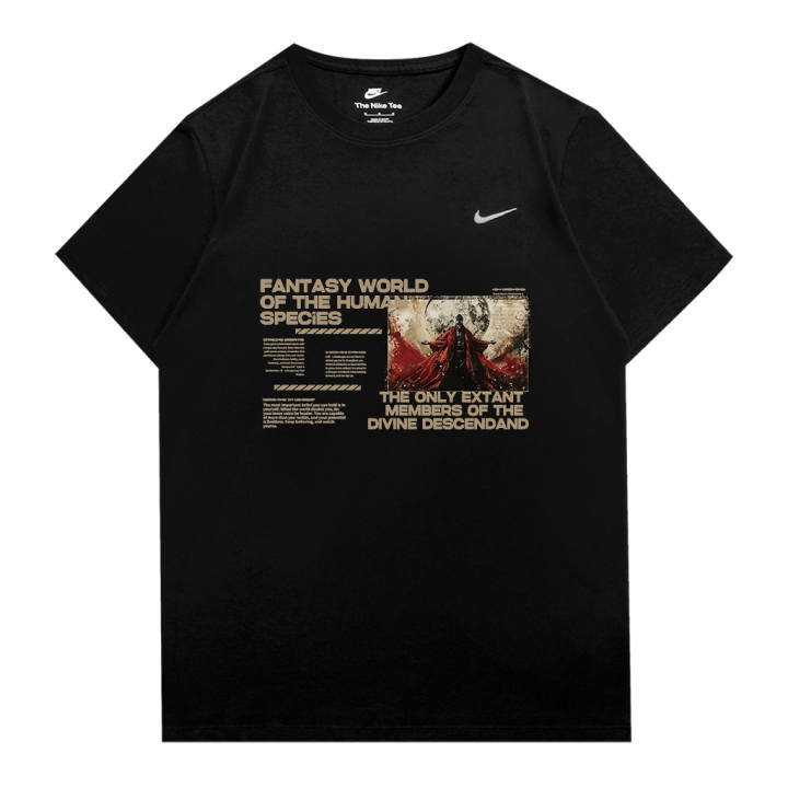 Nike Nike Sportswear T Shirts Unisex Black Crew Neck Moderate