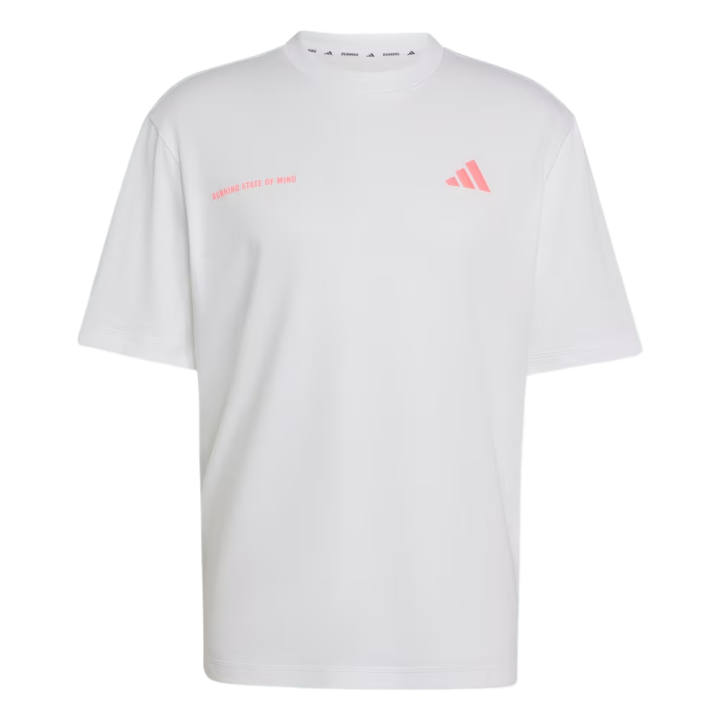 Adidas Adidas T Shirts Men's White Crew Neck Moderate