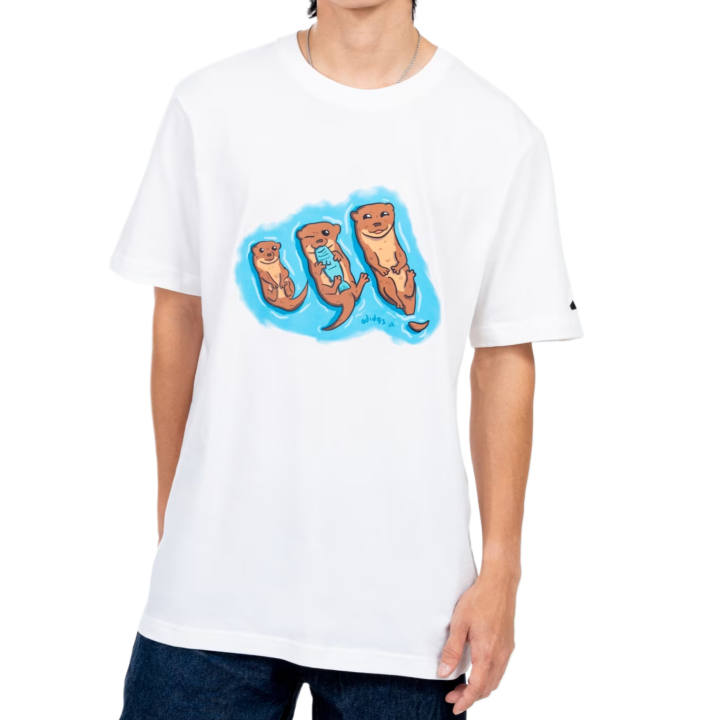 Adidas Adidas T Shirts Unisex White Crew Neck Moderate Straight Fit