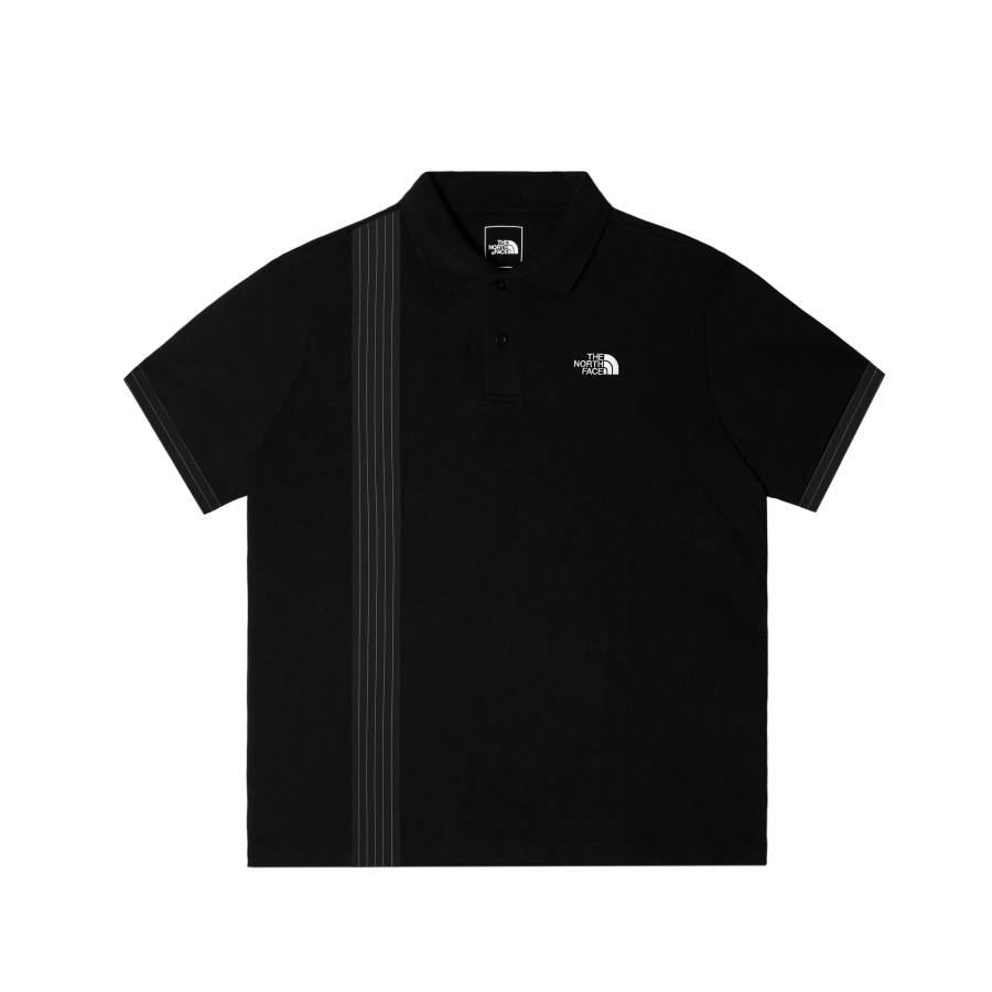 THE NORTH FACE Polo Shirts Men's Cosmic Black Lapel Moderate