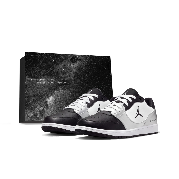 Jordan Jordan COURT CONNECT Skateboard Shoes Unisex Low Top Black, White, Silver