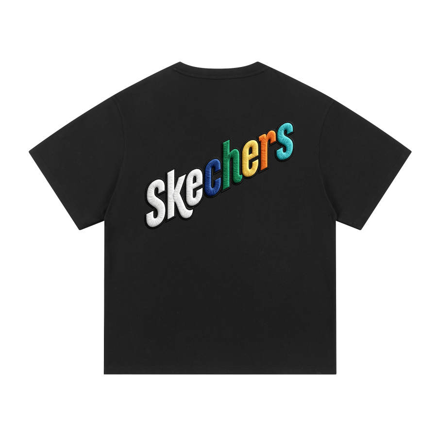Skechers T Shirts Unisex Crew Neck Thin Straight Fit