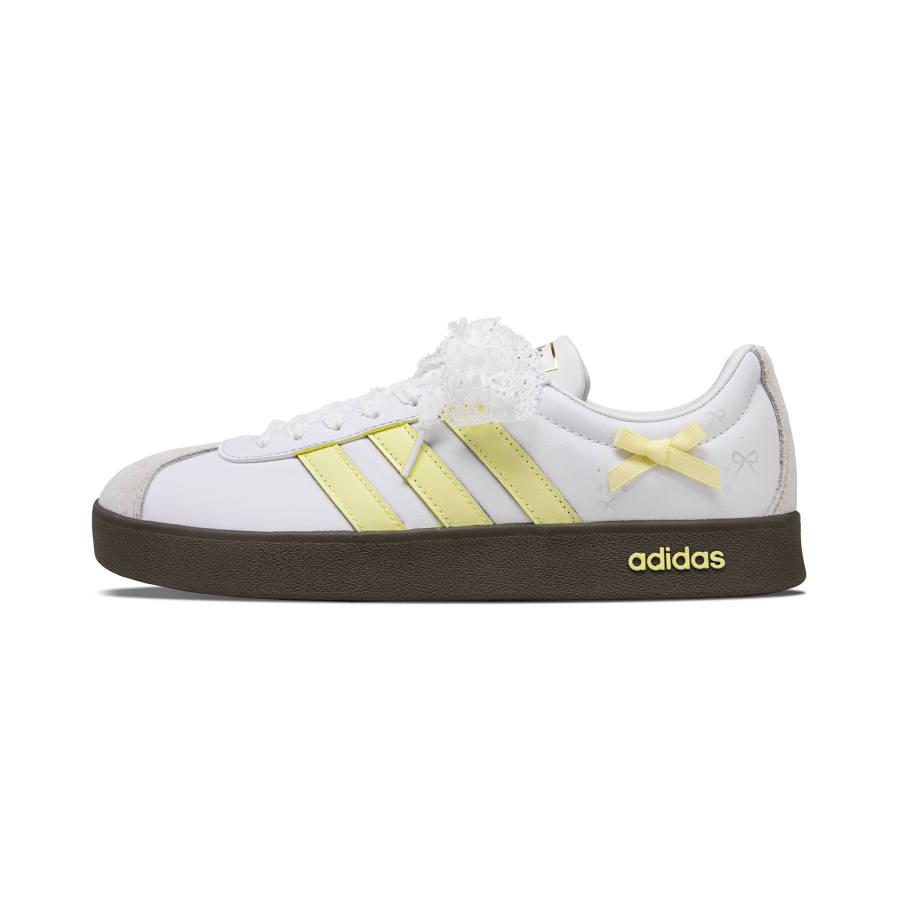 Adidas Adidas Vl Court Classic German Army Trainers Women's Low Top Yellow/White