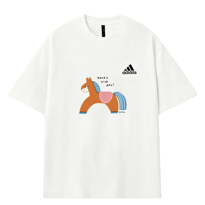 Adidas Adidas MUST HAVES T Shirts Men's White Crew Neck Moderate
