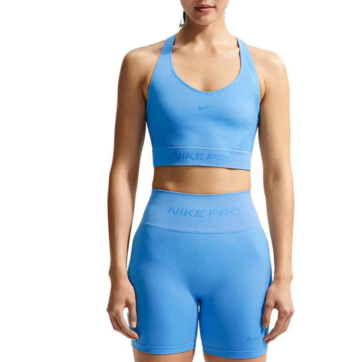 Nike Nike Pro Sleeveless Sports Shirts Women's University Blue Crew Neck