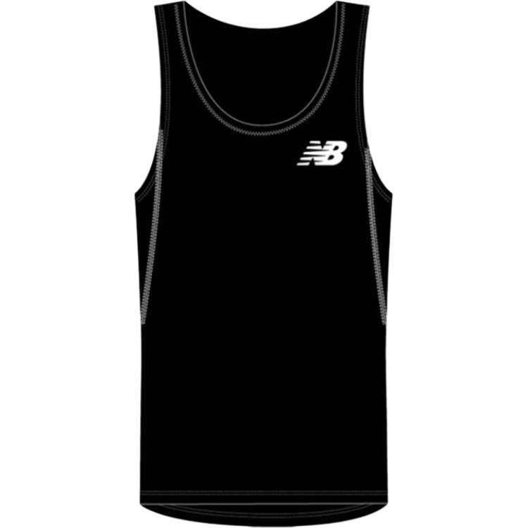 New Balance New Balance Tank Tops Unisex Black Crew Neck Moderate
