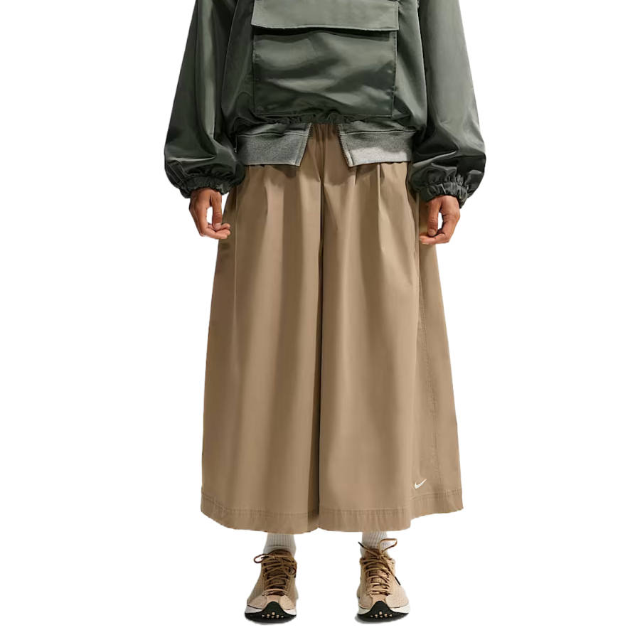 Nike Nike Sportswear Casual Pants Women's Parachute Beige/White Moderate Wide Leg Pants