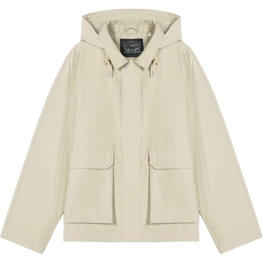 Levis Levis Jackets Men's Khaki Hooded Detachable Thin Straight Fit