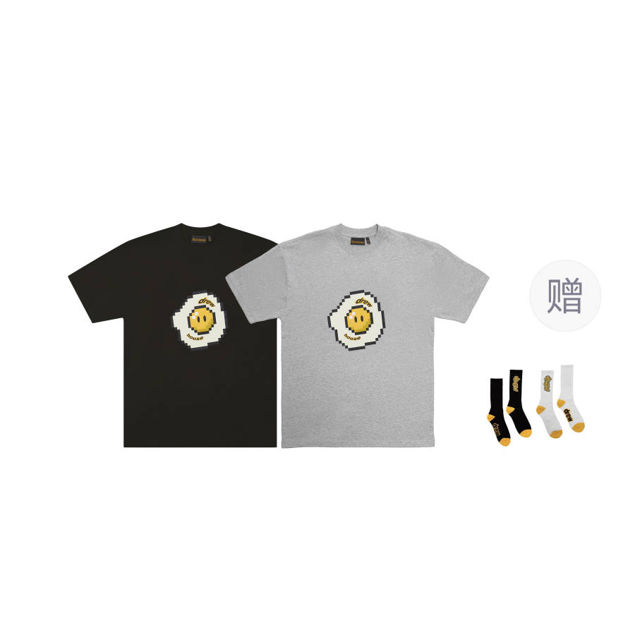 Drew house Smiley Collection T Shirts Unisex Crew Neck Moderate Other