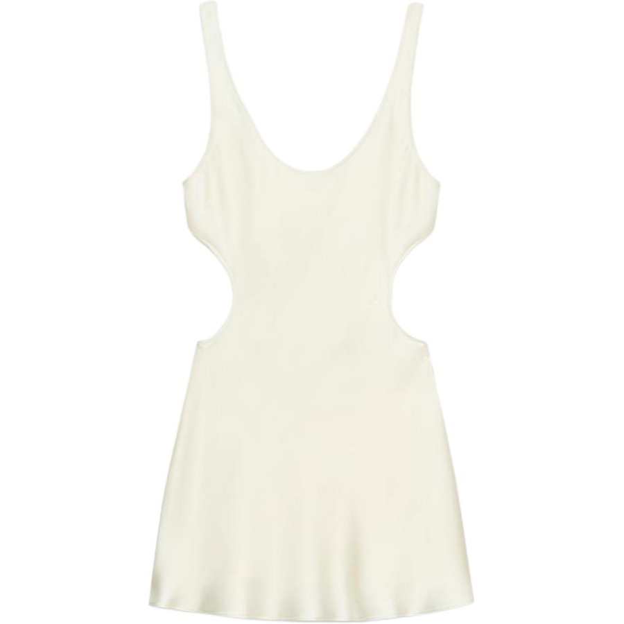 ZARA Slip Dresses Women's Frosted White Moderate Short Skirt Other