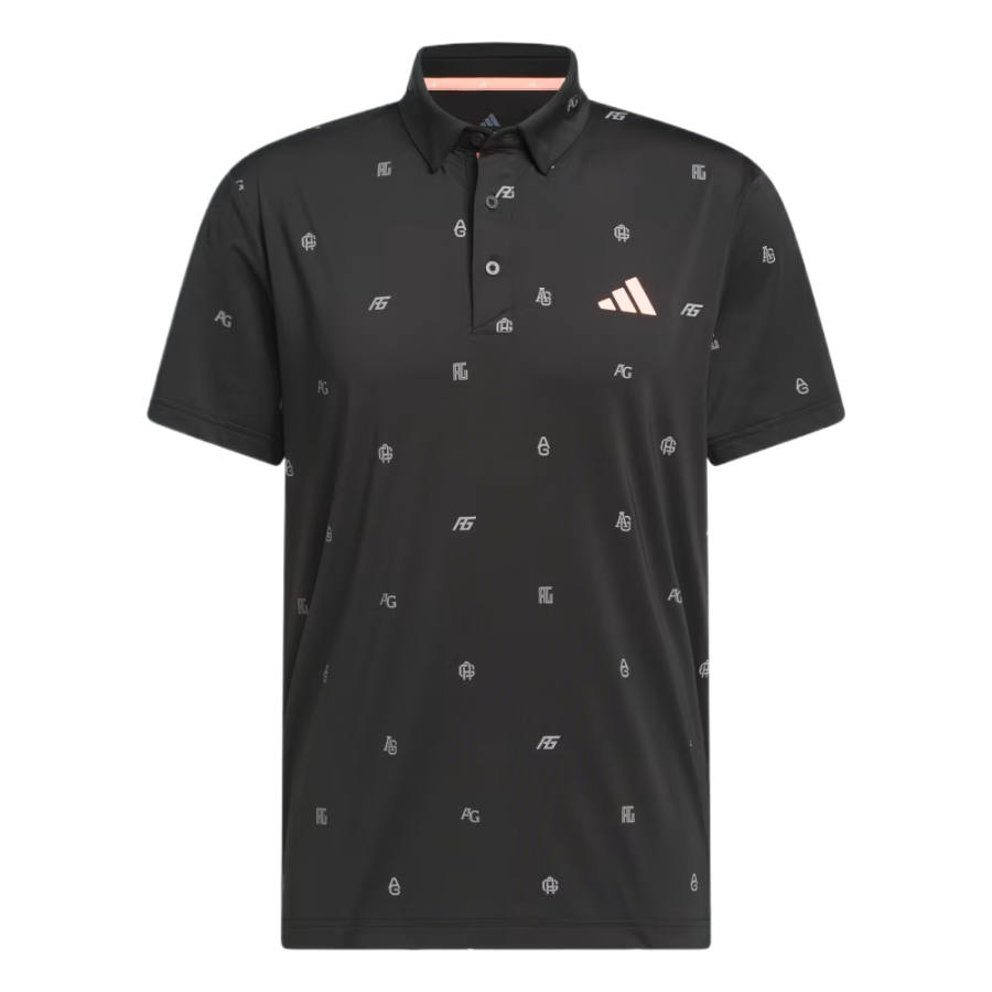 Adidas Adidas Golf Clothing Men's Black/Gray Tricolor Polo Collar Moderate
