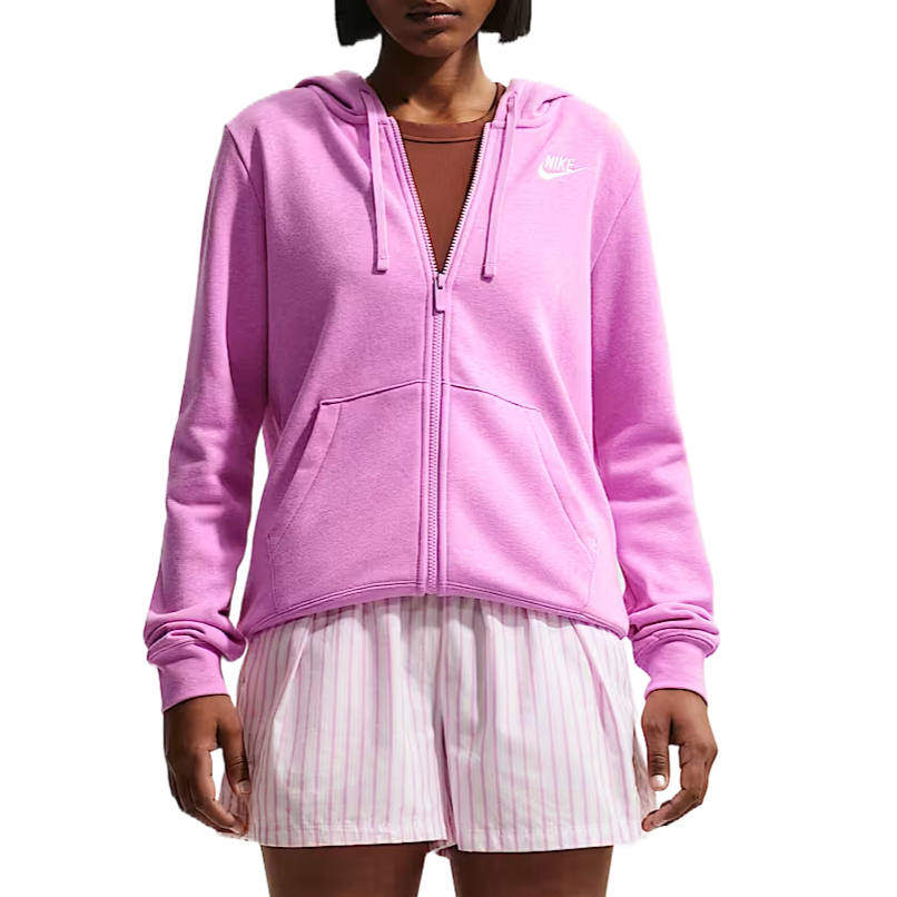 Nike Nike Sportswear Club Sweatshirts Women's Light Heather/Heather/White Hooded Non Detachable Moderate