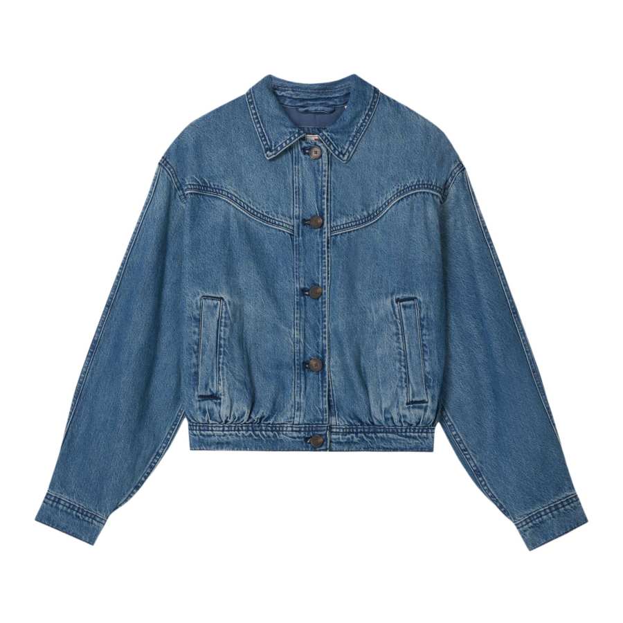 Levis Levis Denim Jackets Women's Medium Blue Lapel Moderate