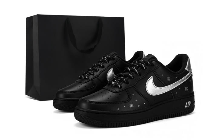 Nike Nike Air Force 1 Skateboard Shoes Unisex Low Top Silver