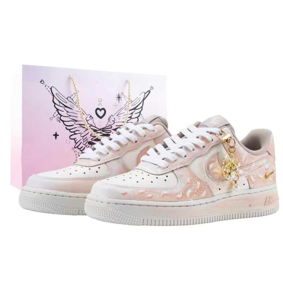Nike Nike Air Force 1 Skateboard Shoes Women's Low Top Pink/White