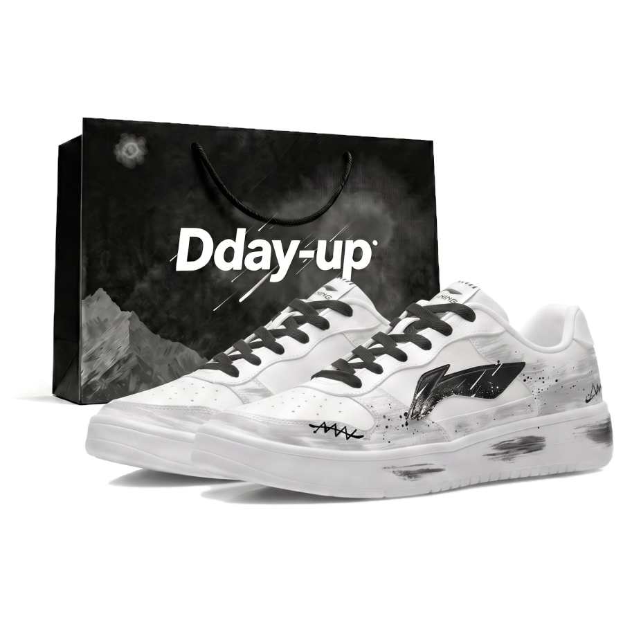 Li-Ning Li Ning Floating Boat Skateboard Shoes Men's Low Top Black Gray