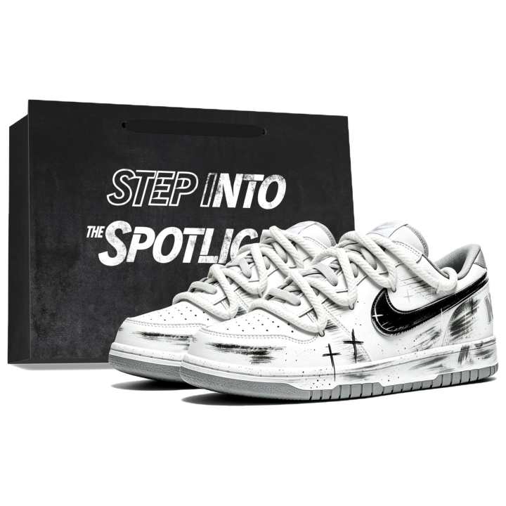 Nike Nike Big Skateboard Shoes Men's Low Top White