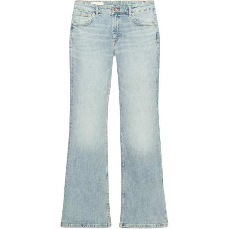 ZARA Trf Jeans Women's Aqua Blue Moderate