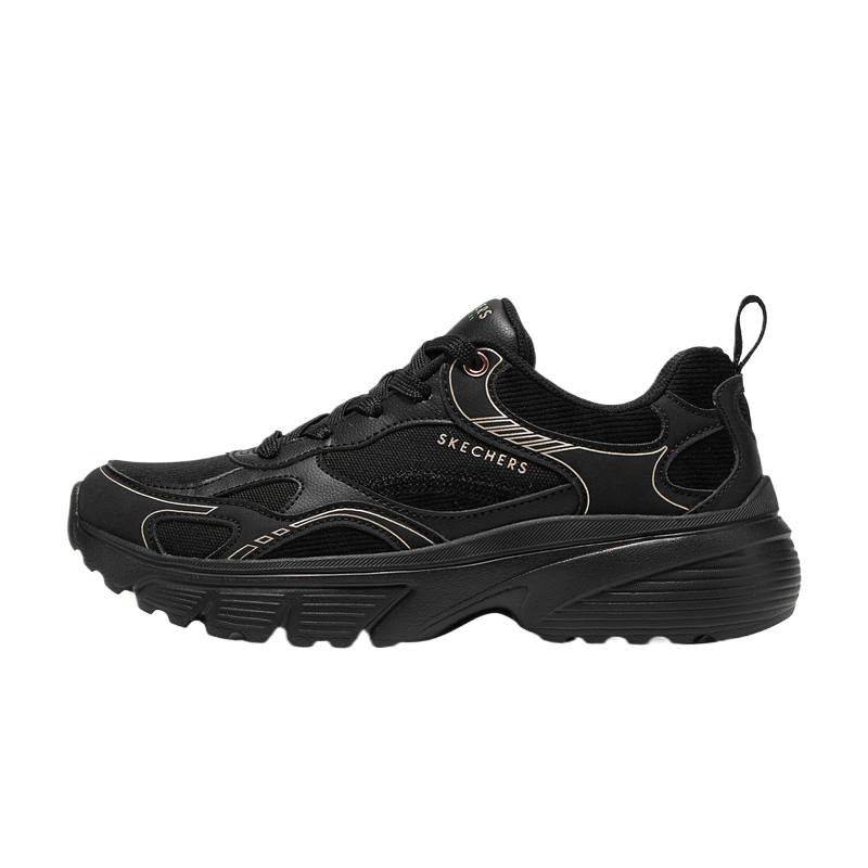 Skechers Street Chunky Sneakers Women's Low Top All Black