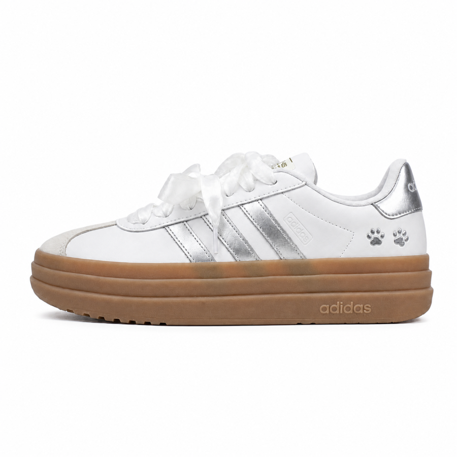 Adidas Adidas VL Court Bold Skateboard Shoes Women's Low Top Silver