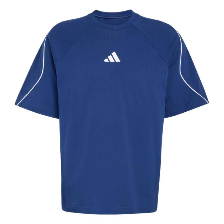 Adidas Adidas T Shirts Men's Dark Blue Crew Neck Moderate