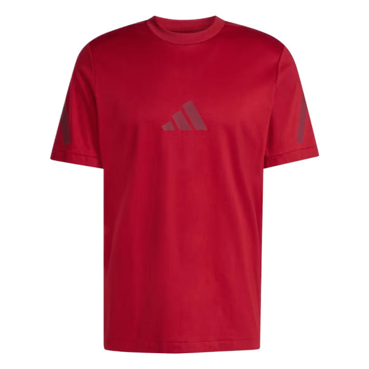 Adidas Adidas ZNE T Shirts Men's Active Chestnut Crew Neck Moderate