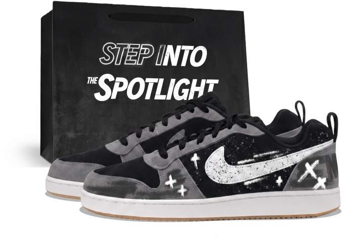 Nike Nike Court Borough Skateboard Shoes Unisex Low Top Black/White/Gray