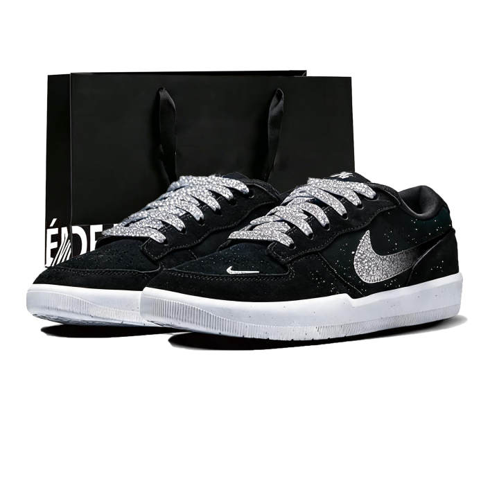 Nike Nike SB Force 58 Skateboard Shoes Unisex Low Top Silver