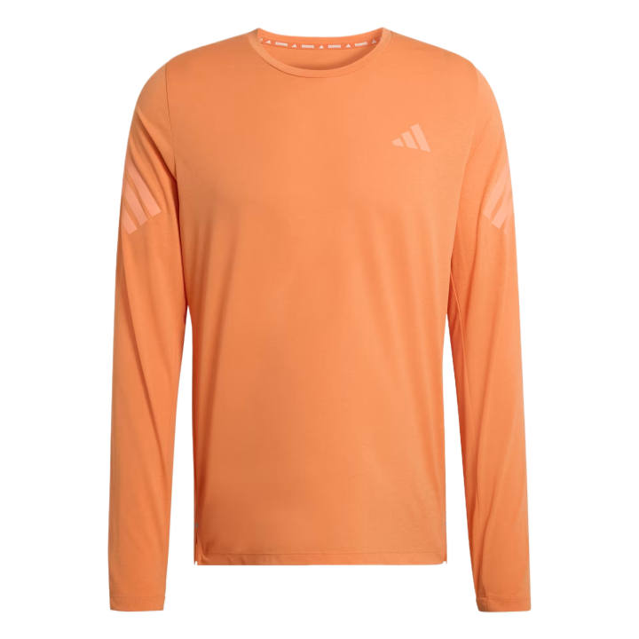 Adidas Adidas Running T Shirts Men's Dark Orange Crew Neck Moderate