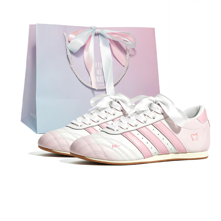 Adidas Originals Taekwondo Training Shoes Women's Low Top Pink White