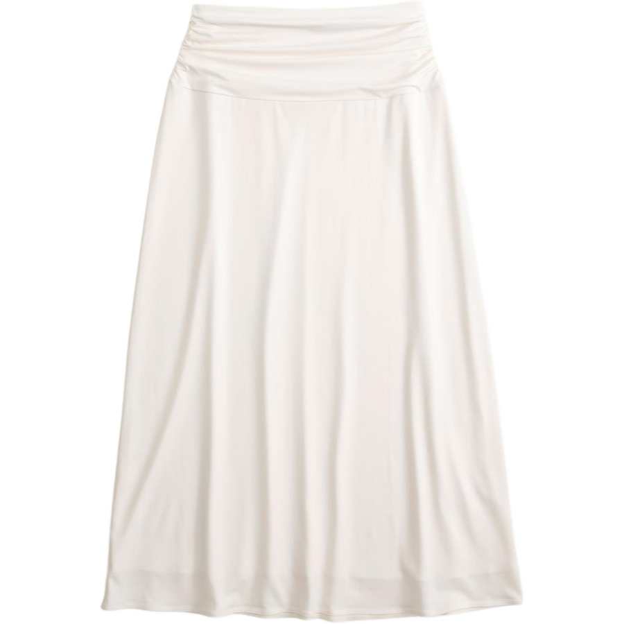 Abercrombie&Fitch Casual Long Skirts Women's Cream Moderate Midi Skirt