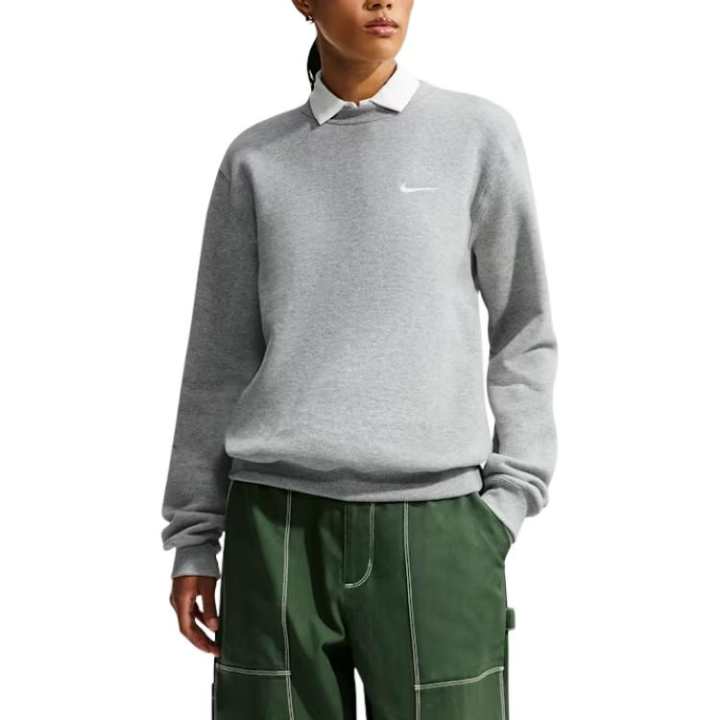 Nike Nike Sweatshirts Women's Dark Gray Blend/Sail White Crew Neck Moderate