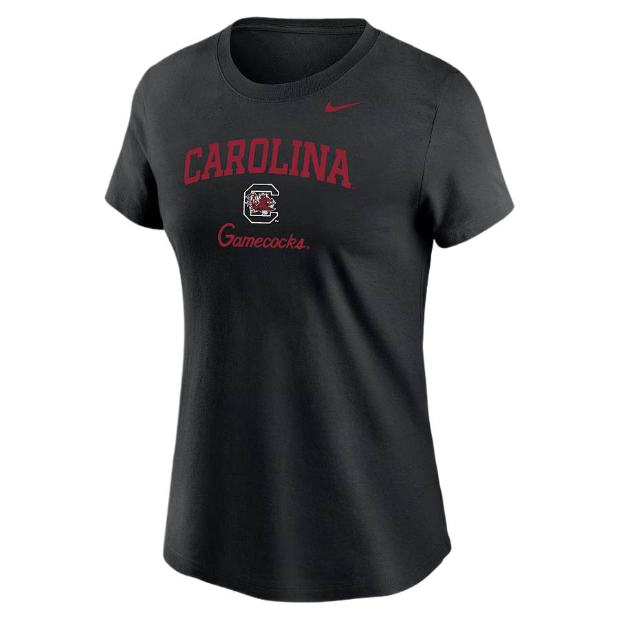 Nike Nike College T Shirts Women's Black Crew Neck