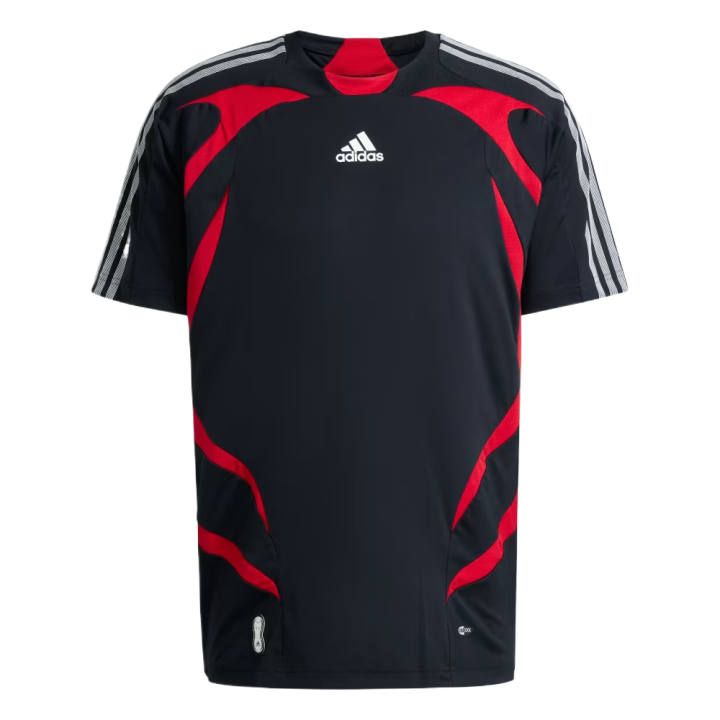 Adidas Adidas Soccer Jerseys Men's Black/Better Scarlet Crew Neck